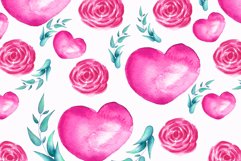 Heart Tumbler, Love Tumbler, Watercolor Tumbler Design Product Image 3