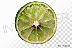 Cocktail Garnish Dehydrated Lime PNG Fruit Clipart Illust Product Image 1