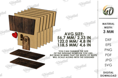 3D Driftwood Wooden House Laser Cut. Standing Decor SVG Product Image 2