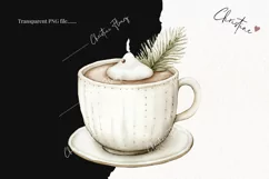 Nordic Festive Drink | Beige Christmas PNG Product Image 2
