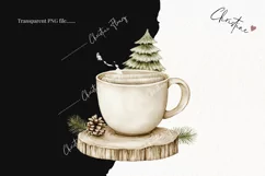 Nordic Festive Drink | Beige Christmas PNG Product Image 2