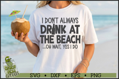 Drink At The Beach SVG File Product Image 1
