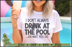 Drink At The Pool SVG File Product Image 2