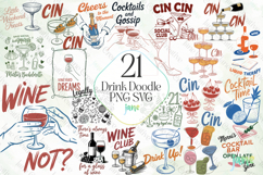 Drink Doodle SVG Sublimation Product Image 1