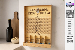 Drink Drop Board Plinko Bar Game Laser Cut | Party Game SVG Product Image 1