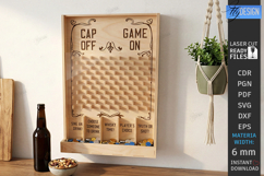 Drink Drop Bar Game Plinko Laser Cut | Beer Cap Drop Board Product Image 1