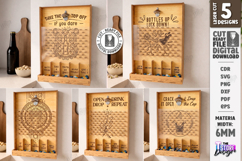 Drink Drop Board Plinko Bar Game Laser Cut Bundle | Party Product Image 1