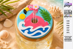 Drink Lid Toppers Laser Cut Bundle | Acrylic Tumbler Tag SVG Product Image 13