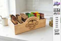 Drink Packet Organizer Laser Cut | Storage Box | Kitchen SVG Product Image 1