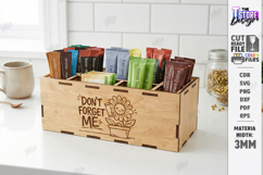 Drink Packet Organizer Laser Cut | Storage Box | Kitchen SVG Product Image 1