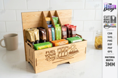 Drink Packet Organizer Laser Cut | Storage Box | Kitchen SVG Product Image 1
