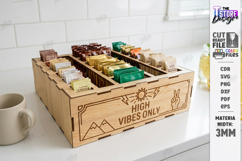 Drink Packet Organizer Laser Cut | Storage Box | Kitchen SVG Product Image 1