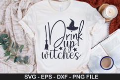 Drink up witches SVG - Halloween Design Product Image 1