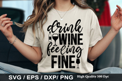 Wine SVG Design - Girls just wanna have wine Product Image 2