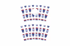 drinks 4th of july starbucks 16oz hot cup tumbler wrap svg presized template for tumbler grande suitable for cricut and silhouette