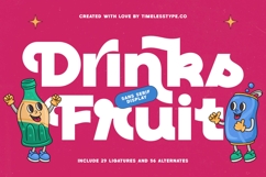 Drinks Fruit - Sans Serif Display Product Image 1