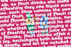 Drinks Fruit - Sans Serif Display Product Image 14