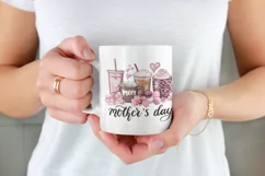 Mother Coffee Cups | Hand Drawn PNG Digital Download Product Image 3