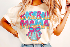 Baseball Ice Cream Drip PNG, Baseball Mama PNG, Game Day PNG Product Image 2