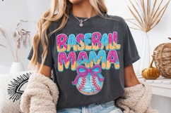 Baseball Ice Cream Drip PNG, Baseball Mama PNG, Game Day PNG Product Image 4