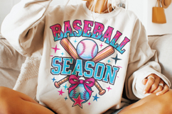 Baseball Season Ice Cream Drip PNG, Baseball Mama PNG, Game Product Image 1