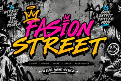 Drip Brutalyn | Melted Handwritten Marker Graffiti Font Product Image 2