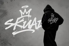 Drip Brutalyn | Melted Handwritten Marker Graffiti Font Product Image 3