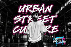 Drip Brutalyn | Melted Handwritten Marker Graffiti Font Product Image 4