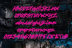 Drip Brutalyn - Melted Marker Graffiti Webfont Product Image 9