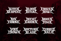 Drip Thorny | Black Metal Font Product Image 6