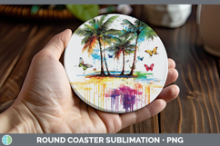 GorgeousDrips BS01 Round Coaster design.