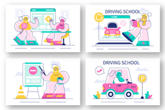 10 Driving School Vector Illustration Product Image 2