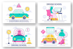 10 Driving School Vector Illustration Product Image 3