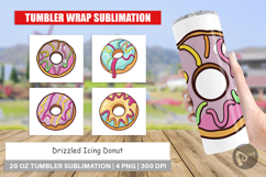 Tumbler Icing Drizzled Donut Product Image 1