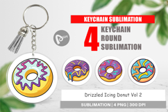 Keychain Icing Drizzled Donut Product Image 1