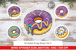Wind Spinner Icing Drizzled Donut Product Image 1