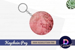 Pink cherry blossoms Round Keychain PNG Product Image 1