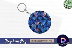 Heart stained glass round keychain png Product Image 1