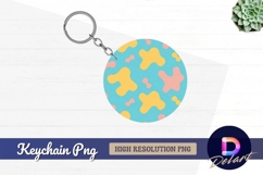 Abstract round keychain png seamless pattern Product Image 1