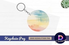 Watercolor abstract Round keychain png background Product Image 1