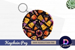 Halloween candy digital art Round Keychain PNG Product Image 1