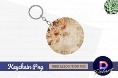 Vintage roses Round Keychain PNG Product Image 1