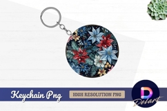 Floral arrangement for Round Keychain PNG Product Image 1