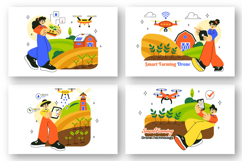 10 Smart Drone Farming Technology Illustration Product Image 2
