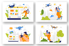 9 Aerial Drone Photography Illustration Product Image 2