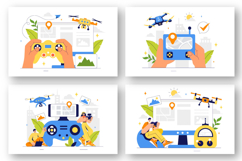 9 Aerial Drone Photography Illustration Product Image 3