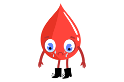 Blood Drop Characters Clipart - Medical &amp; Donor Product Image 4