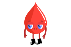 Blood Drop Characters Clipart - Medical &amp; Donor Product Image 10