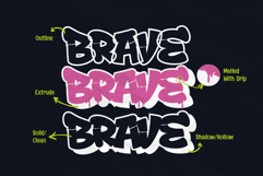 Drop Shade | Melted 3D Graffiti Webfont WOFF Product Image 2