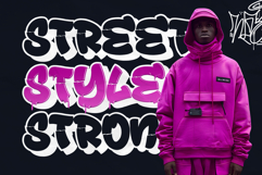 Drop Shade | Melted 3D Graffiti Webfont WOFF Product Image 3